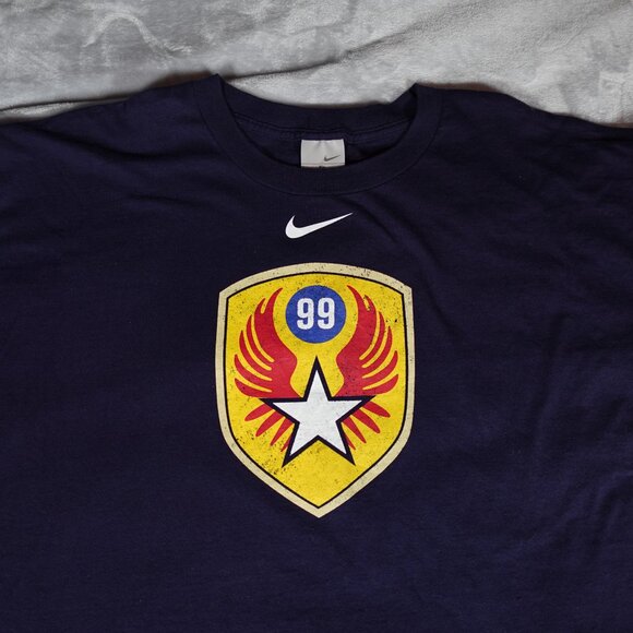 Vintage Nike Warhawk Military Style T Shirt Mens XL Oversized Center Swoosh Y2K - Picture 3 of 7